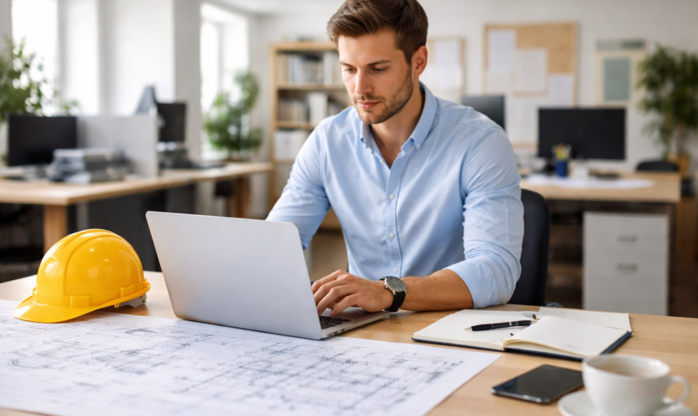 Start van de werkdag van een Project Engineer