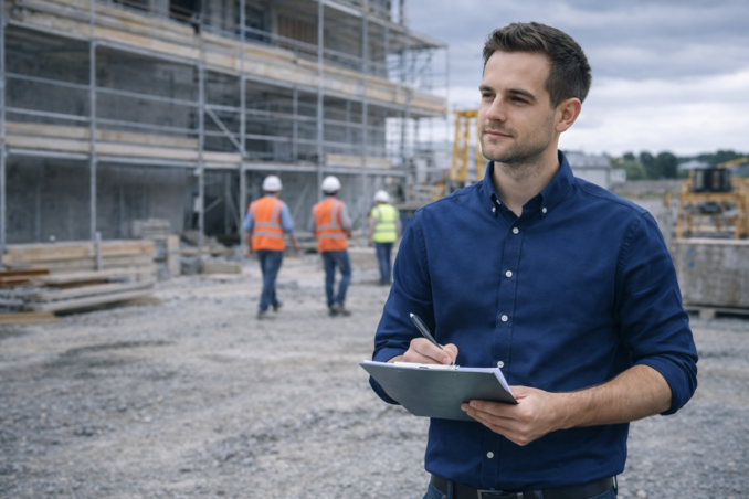 Werkvoorbereider op locatie